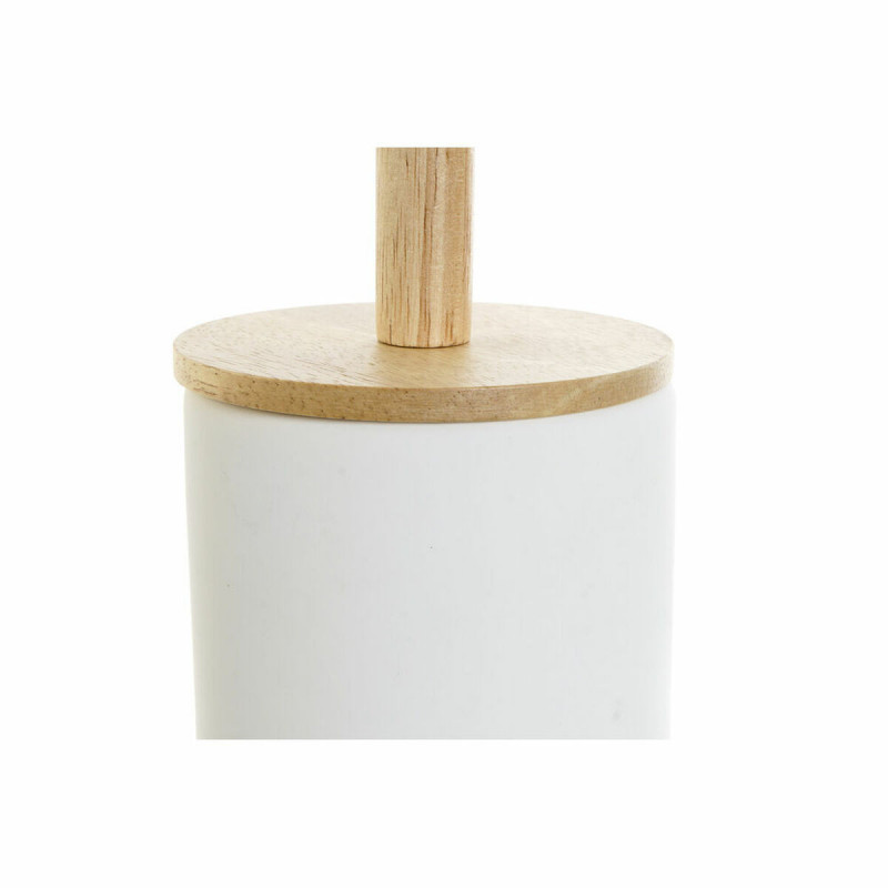 Image secondaire de Brosse de salle de wc DKD Home Decor 10 x 10 x 38 cm Naturel Blanc Grès