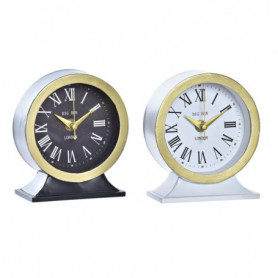Horloge de table DKD Home Decor Verre Noir Blanc Fer (12 x 6 x 13 cm) (2 Unités) 39,99 €