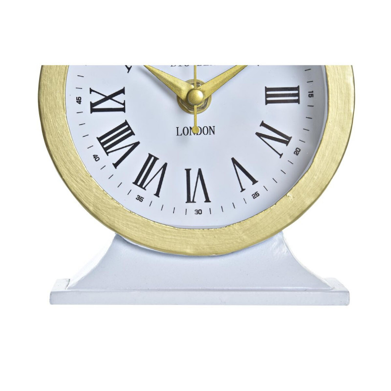 Image secondaire de Horloge de table DKD Home Decor Blanc Noir Verre Fer 12 x 6 x 13 cm (2 Unités)