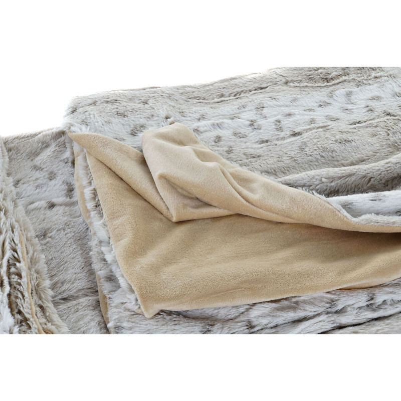 Image secondaire de Couverture DKD Home Decor Sauvage 130 x 170 x 2 cm Beige Blanc Montagne