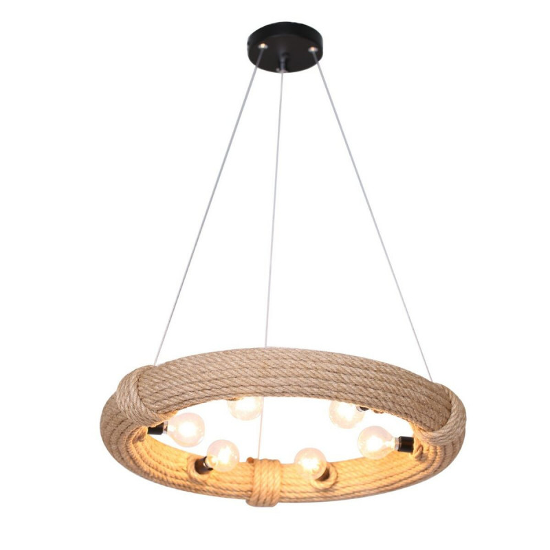 Suspension DKD Home Decor Marron Corde (51 x 51 x 10 cm) (47 X 47 X 10 cm)