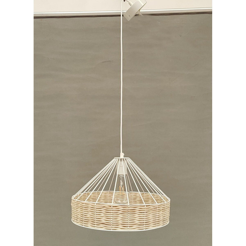 Image secondaire de Suspension DKD Home Decor 35 x 35 x 22 cm Noir Métal Rotin 50 W (2 Unités)