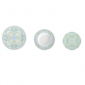 Service de Vaisselle DKD Home Decor Porcelaine Bleu Vert 18 Pièces 159,99 €