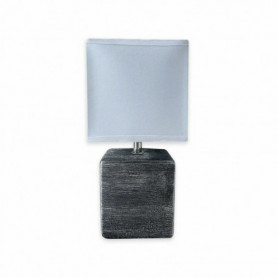 Lampe de bureau Versa Cubo Céramique Textile (ø 13 x 32 cm) 29,99 €