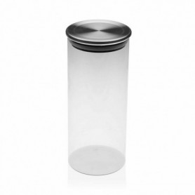 Pot en verre Versa 1000 ml Verre Acier (8,5 x 20 cm) 17,99 €
