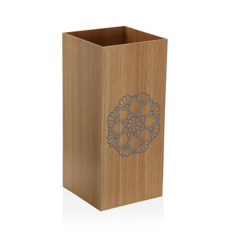 Porte-Parapluie Versa Mandala Marron Bois MDF (22 x 48 x 22 cm)