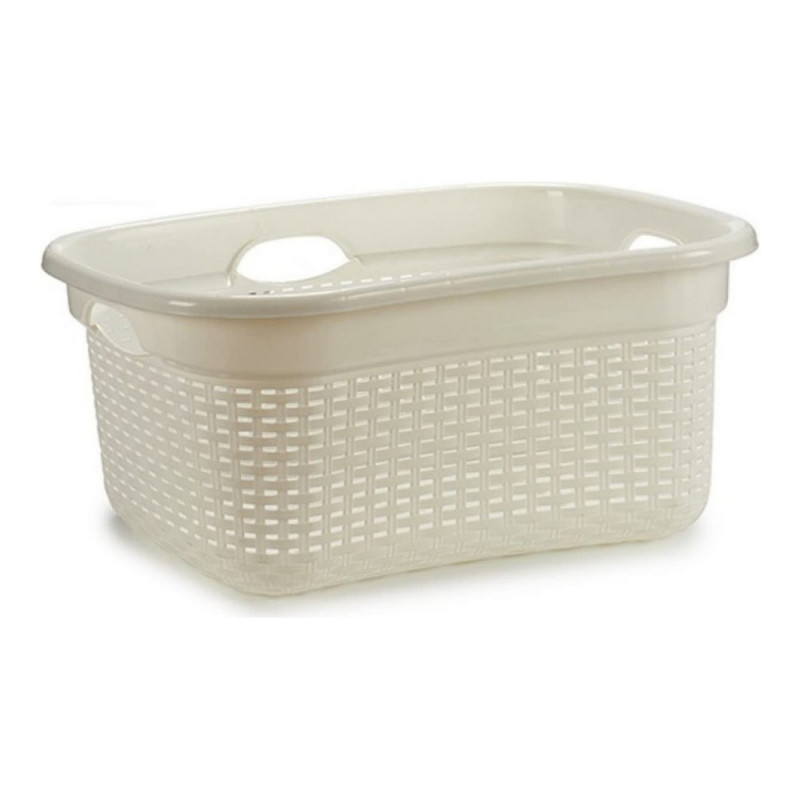 Panier 986485 Blanc Plastique 25 L 42,5 x 25,5 x 63,5 cm