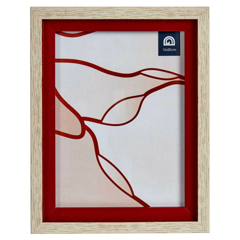 Image secondaire de Cadre photo 16515 Rouge Marron 18,8 x 2 x 24 cm Verre Bois Plastique