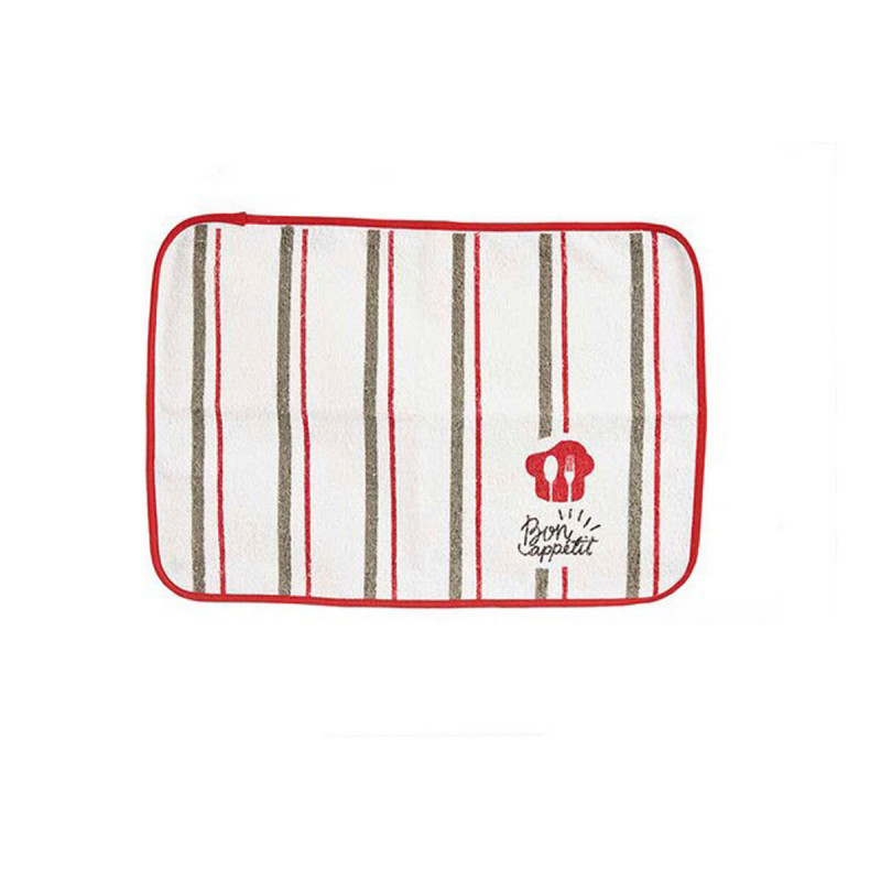 Set de table Bon Apetit Rouge Blanc 33 x 0,3 x 48 cm