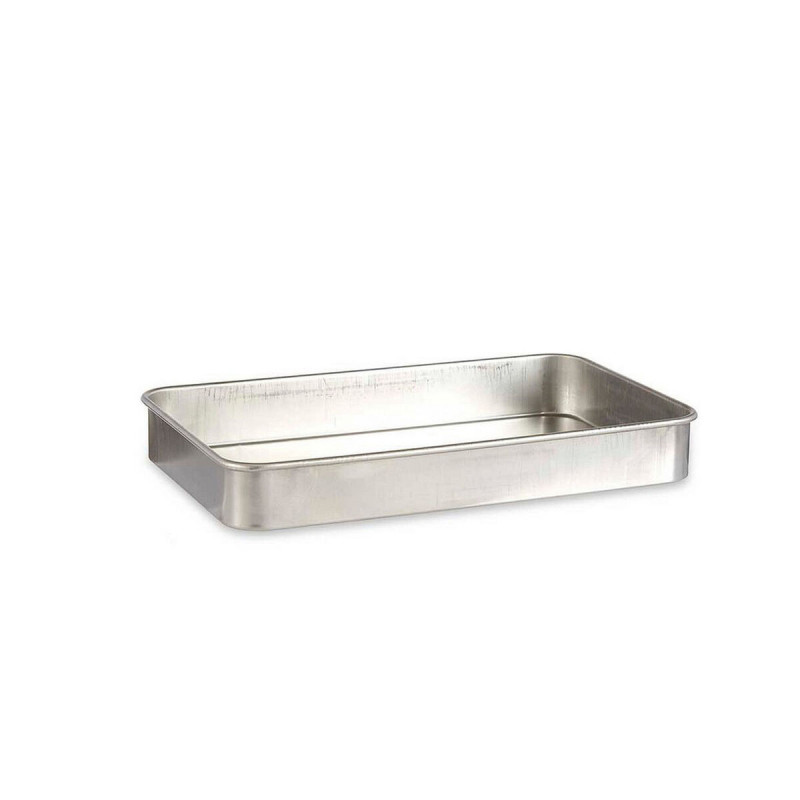 Plat à gratin 32 x 7 x 51,5 cm Argenté Aluminium