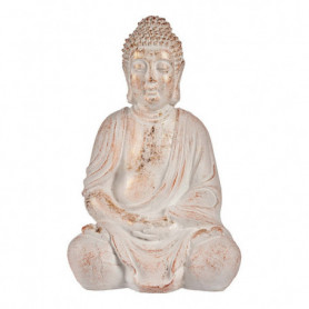 Figure décorative de jardin Buda Blanc/Or Polyrésine (24,5 x 50 x 31,8 cm) 112,99 €