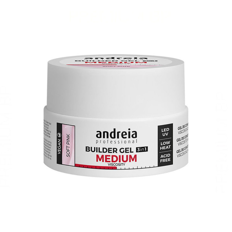 Vernis à ongles en gel Medium Viscosity Andreia Professional Builder Rose (22 g)