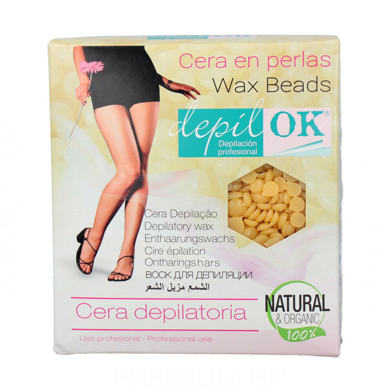 Perles de Cire Épilatoire Depil Ok 8436565730991 Naturel 1 Kg