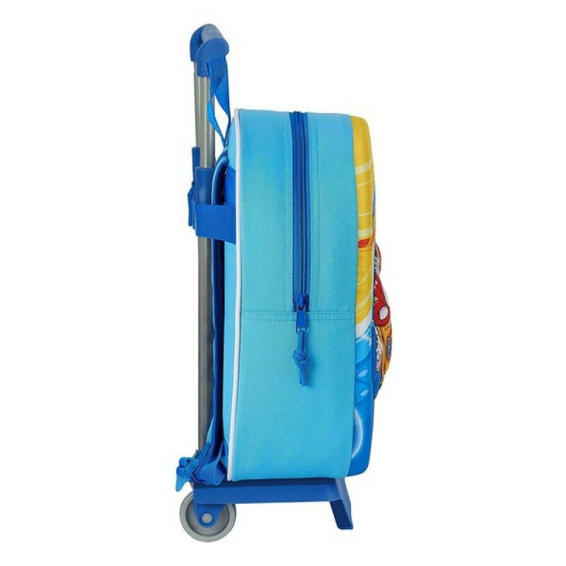 Image secondaire de Cartable 3D avec roulettes SuperThings Bleu clair