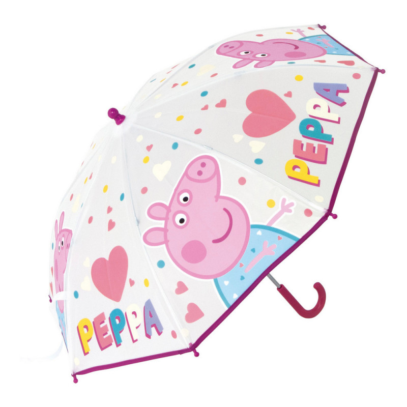 Parapluie Peppa Pig Having fun Rose (Ø 80 cm)