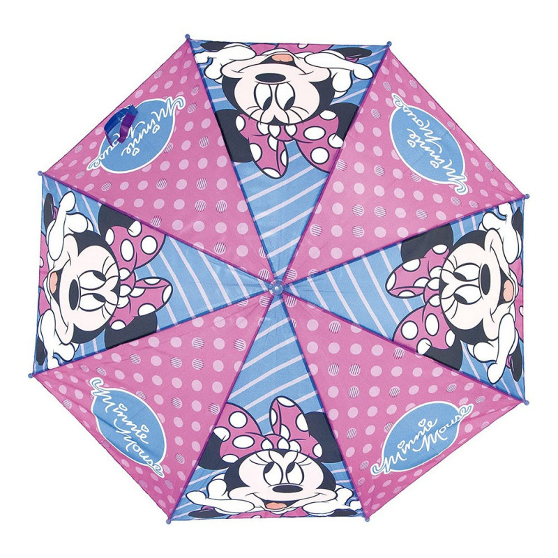 Image secondaire de Parapluie Automatique Minnie Mouse Lucky Bleu Rose (Ø 84 cm)