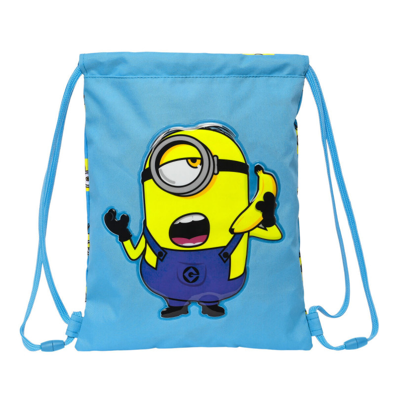 Sac à dos serré par des ficelles Minions Minionstatic Bleu (26 x 34 x 1 cm)