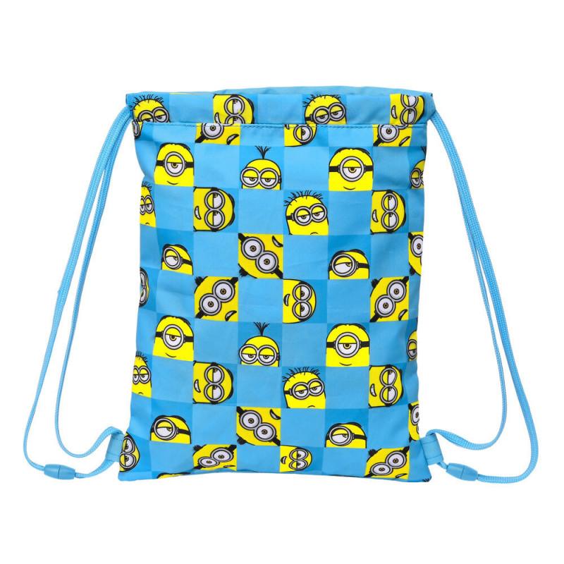 Image secondaire de Sac à dos serré par des ficelles Minions Minionstatic Bleu (26 x 34 x 1 cm)