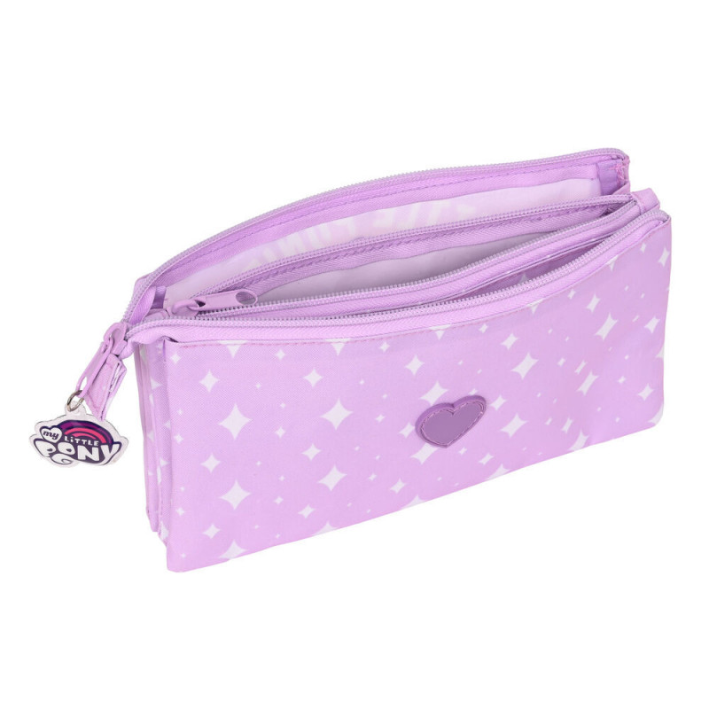 Image secondaire de Trousse Fourre-Tout Triple My Little Pony Lila (22 x 12 x 3 cm)