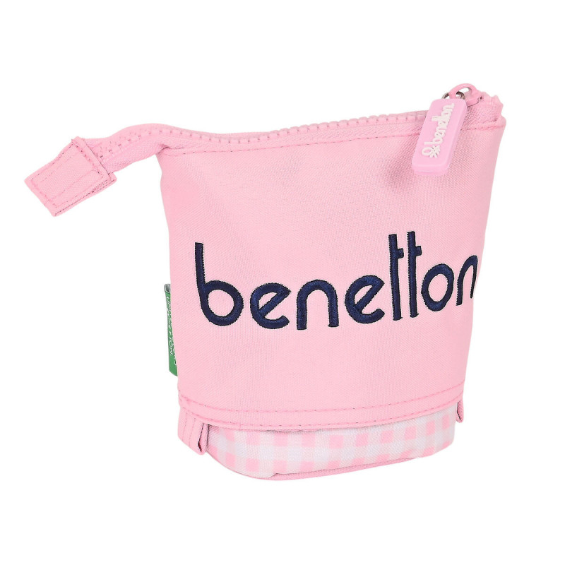 Image secondaire de Trousse Gobelet Benetton Vichy Rose (8 x 19 x 6 cm)