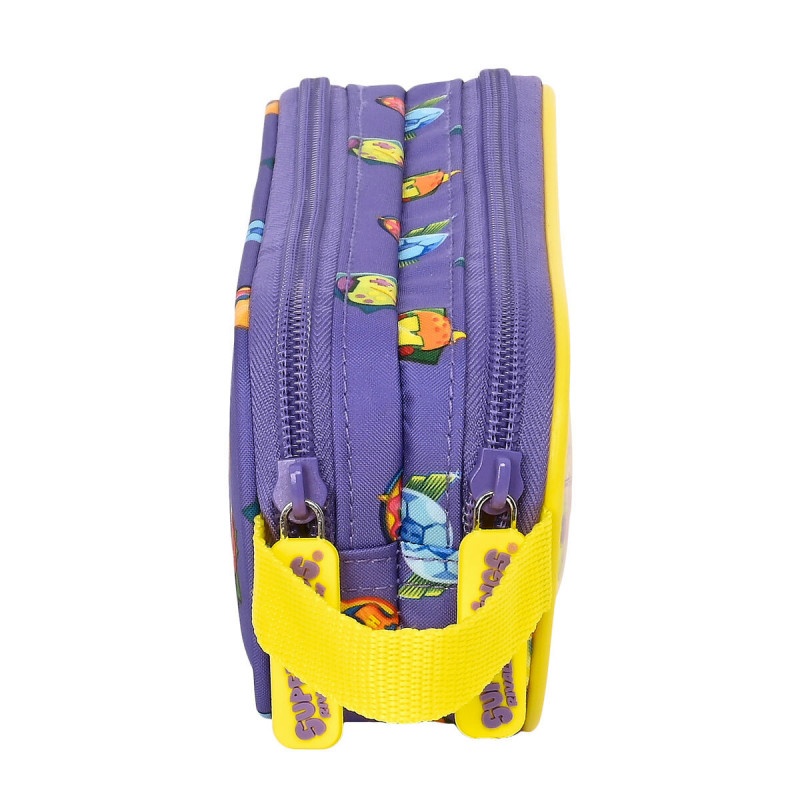 Image secondaire de Trousse Fourre-Tout Double SuperThings Guardians of Kazoom Violet Jaune (21 x 8 x 6 cm)