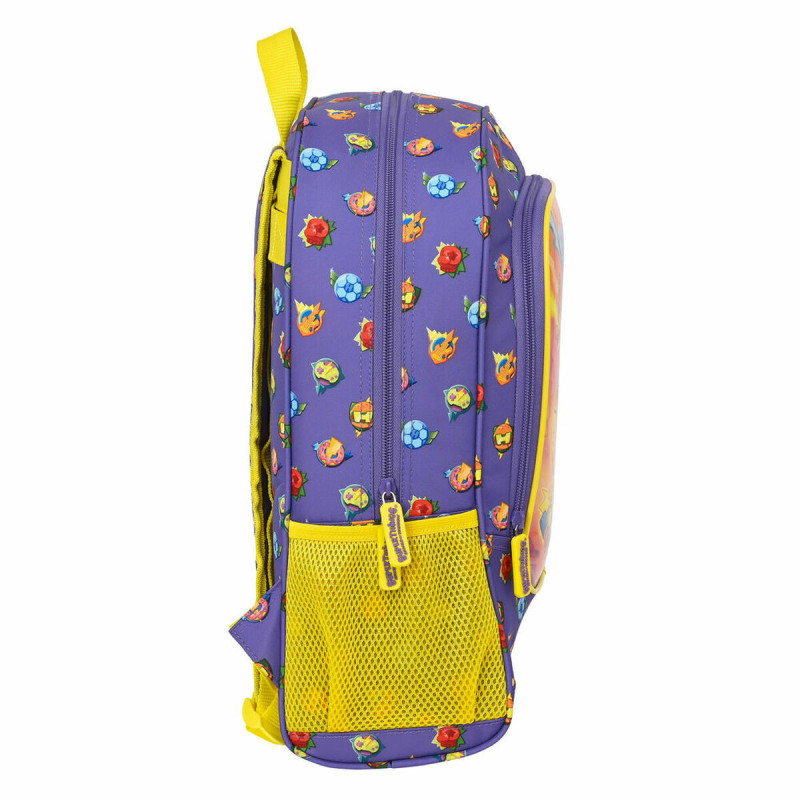 Image secondaire de Cartable SuperThings Guardians of Kazoom Violet Jaune (32 x 42 x 14 cm)