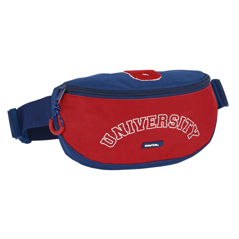 Sac banane Safta University Rouge Blue marine 23 x 14 x 9 cm