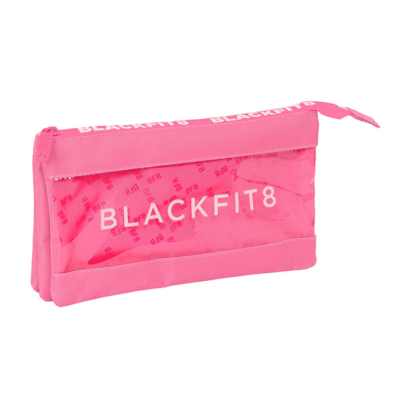 Trousse Fourre-Tout Triple BlackFit8 Glow Up Rose 22 x 12 x 3 cm