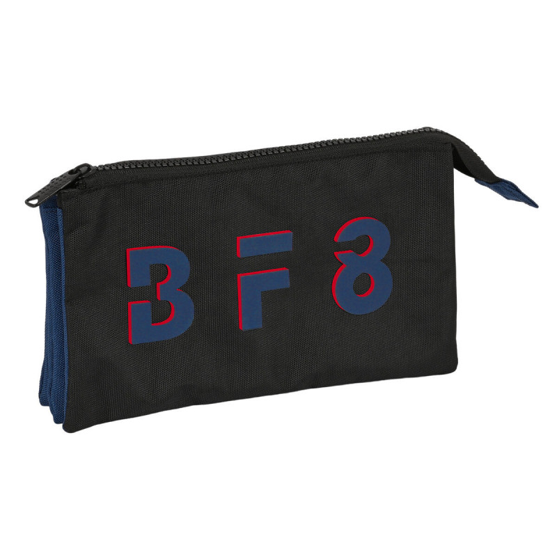 Image secondaire de Trousse Fourre-Tout Triple BlackFit8 Urban Noir Blue marine 22 x 12 x 3 cm Recyclado