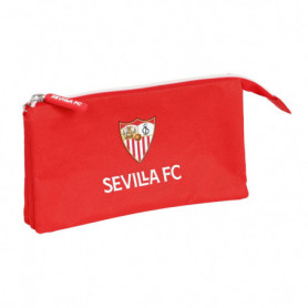 Trousse Fourre-Tout Triple Sevilla Fútbol Club Rouge (22 x 12 x 3 cm) 23,99 €