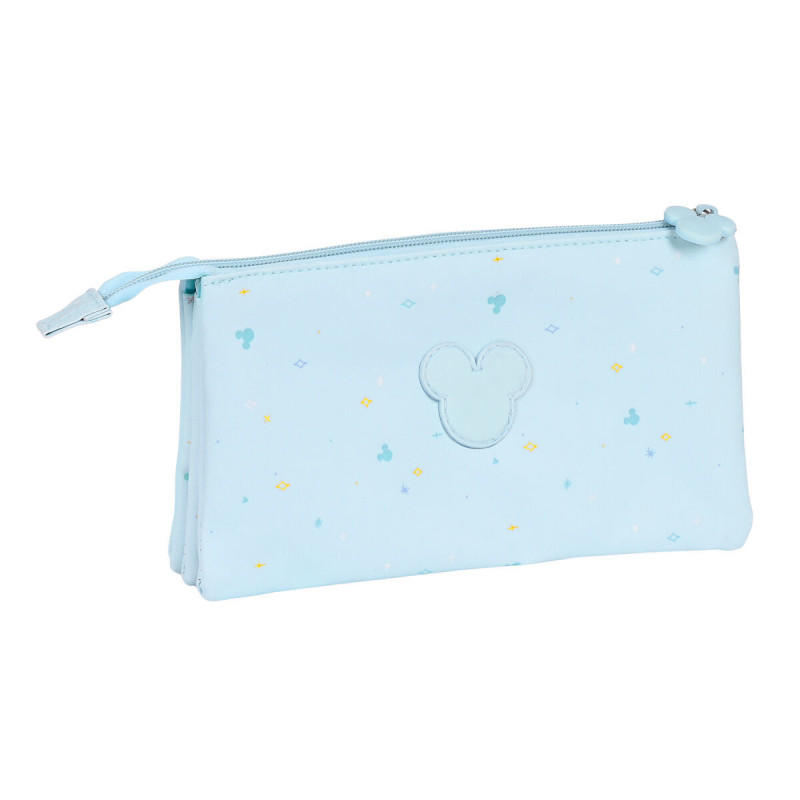 Image secondaire de Trousse Fourre-Tout Triple Mickey Mouse Clubhouse Baby Bleu clair (22 x 12 x 3 cm)