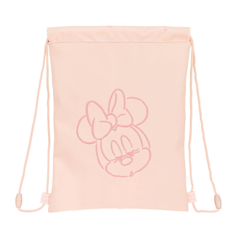 Sac à dos serré par des ficelles Minnie Mouse Rose (26 x 34 x 1 cm)