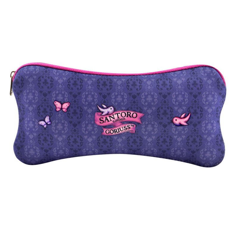 Image secondaire de Trousse d'écolier Gorjuss Cheshire cat Violet (22 x 11.3 x 1 cm)