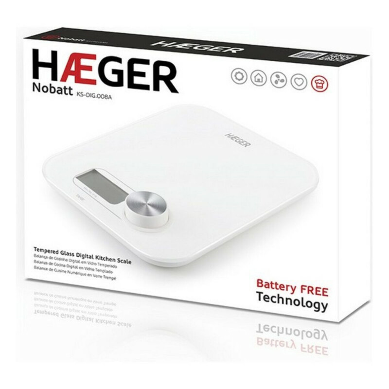 Image secondaire de Balance de cuisine numérique Haeger KS-DIG.008A 5 kg Blanc