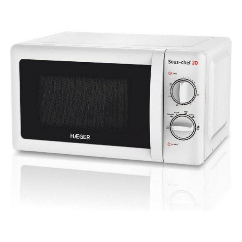 Micro-Ondes avec Gril Haeger MW-70W.006A 20 L Blanc 700W