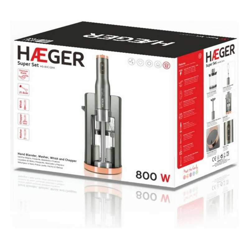 Image secondaire de Mixeur plongeant Haeger HB-80C.024A Gris 800 W