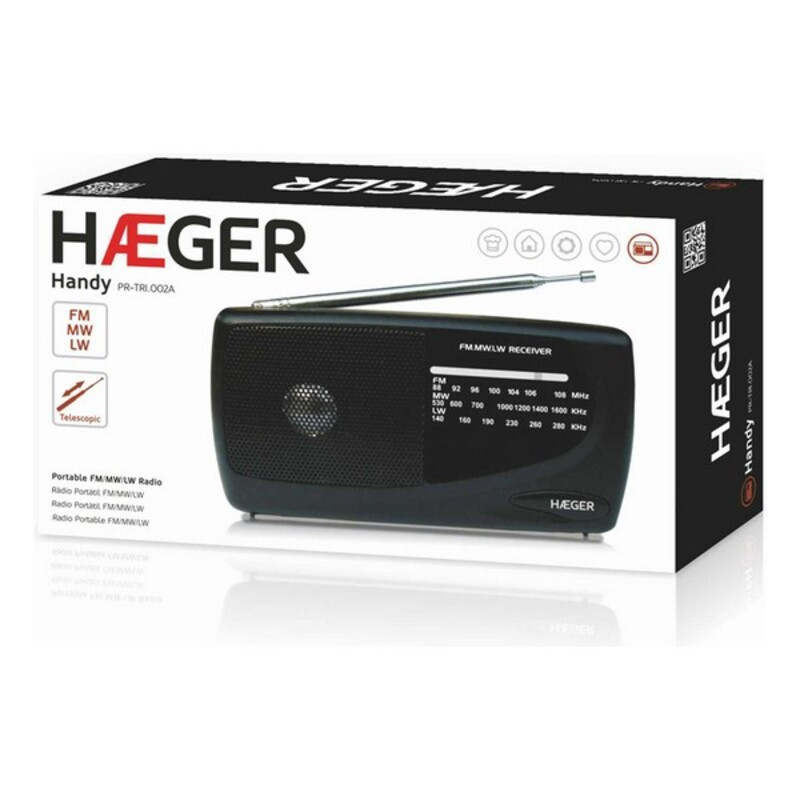 Image secondaire de Radio AM/FM Haeger PR-TRI.002A Noir