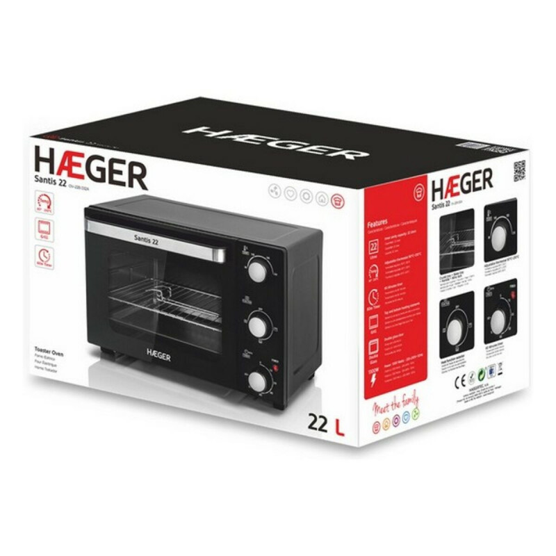 Image secondaire de Four à convection Haeger OV-22B.032A 22 L 1300W