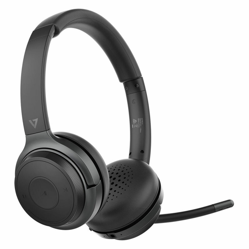 Image secondaire de V7 HB600S écouteur/casque Sans fil Arceau Appels/Musique USB Type-C Bluetooth Noir