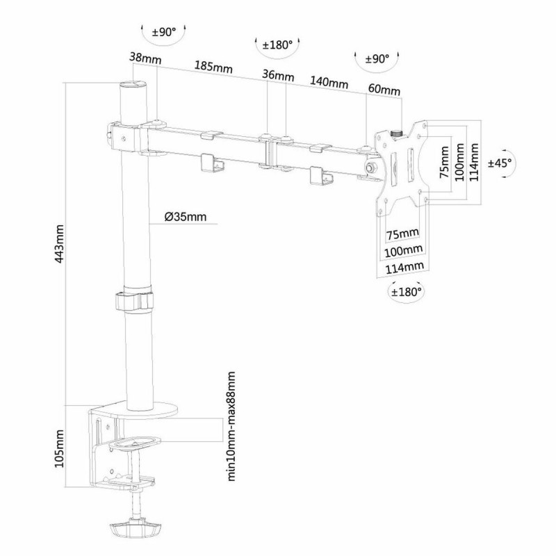 Image secondaire de Neomounts support moniteur de bureau