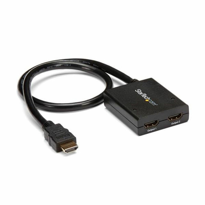 Startech.com Splitter vidéo HDMI 4K à 2 ports - Répartiteur HDMI 1 x 2 alimenté par USB ou adaptateur d'alimentation