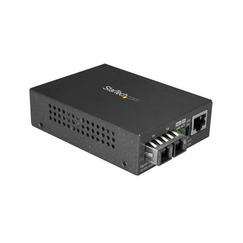 Startech.com McmGBSCSM10 convertisseur de support réseau 1000 Mbit/s 1310 nm Monomode Noir