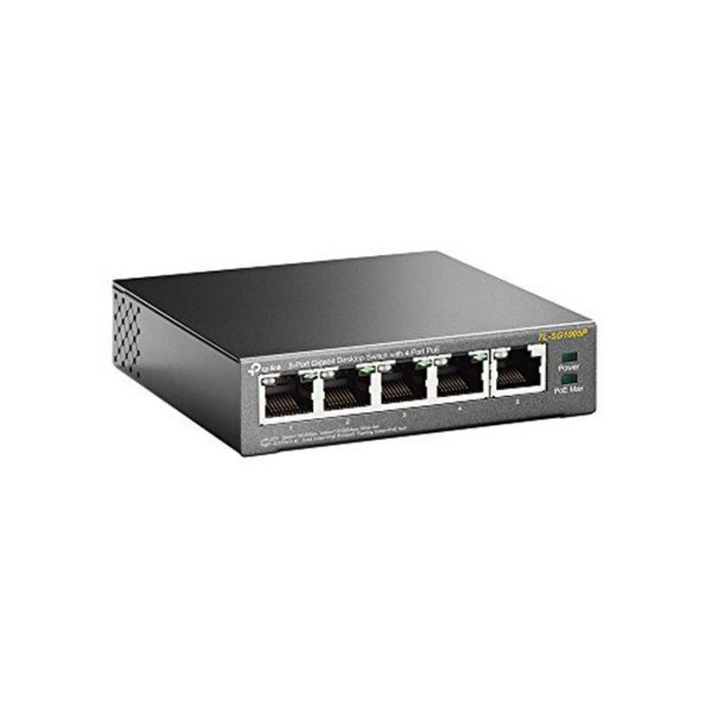 Image secondaire de Tp-Link TL-SG1005P Non-géré Gigabit Ethernet (10/100/1000) Connexion Ethernet, supportant l'alimentation via ce port (PoE) Noir