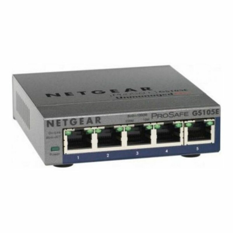 Netgear GS105E-200PES commutateur réseau Géré L2/L3 Gigabit Ethernet (10/100/1000) Gris