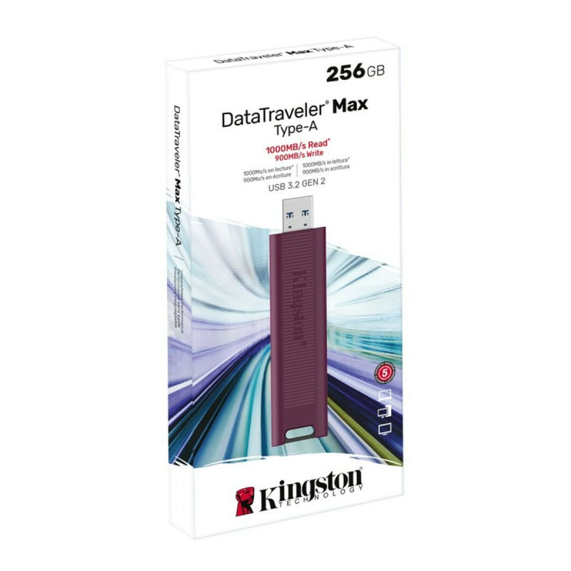 Kingston Technology DataTraveler 256GB Max Type-A 1000R/900W USB 3.2 Gen 2