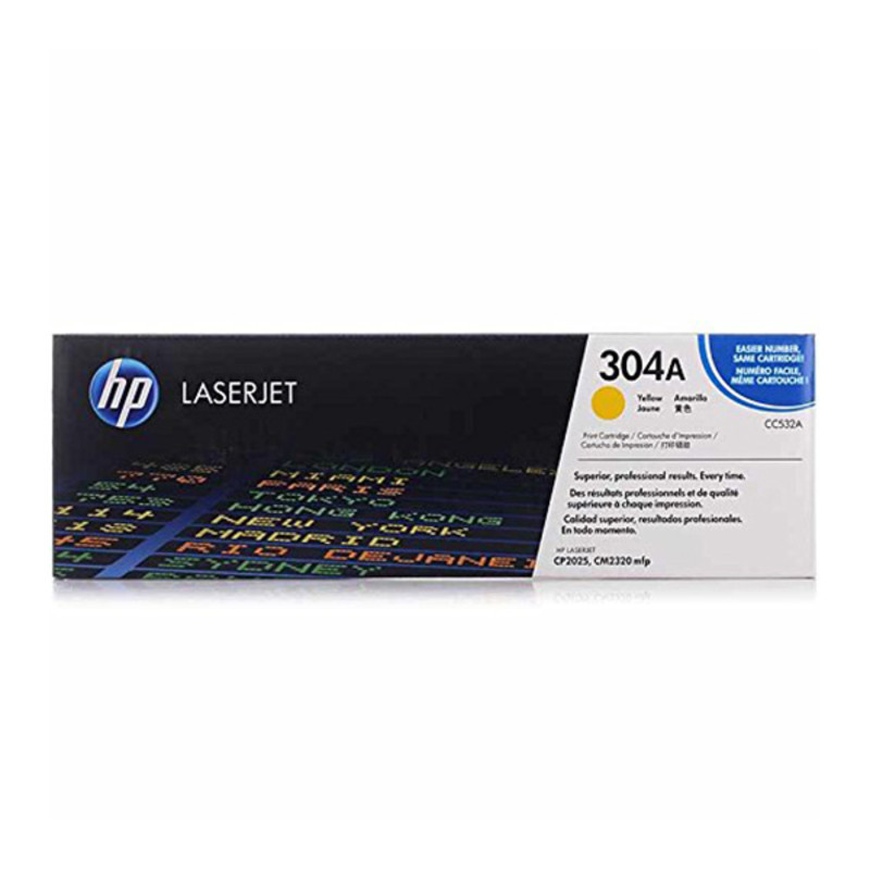 HP 304A toner LaserJet jaune authentique