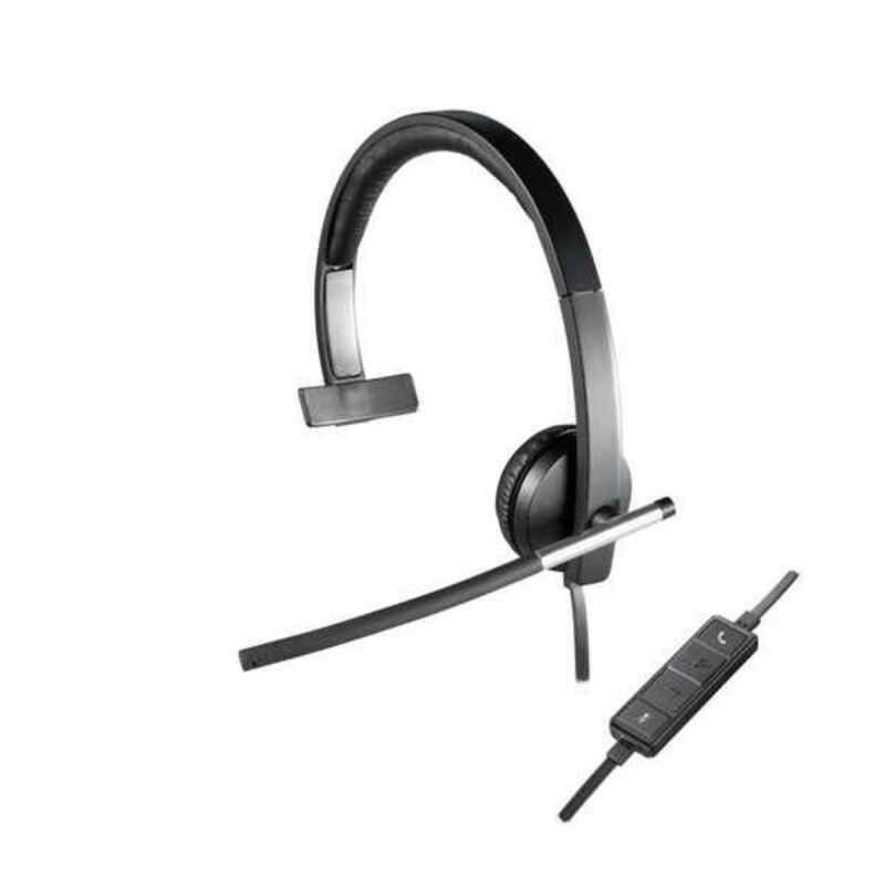 Logitech H650e Casque Avec fil Arceau Bureau/Centre d'appels USB Type-A Noir, Argent