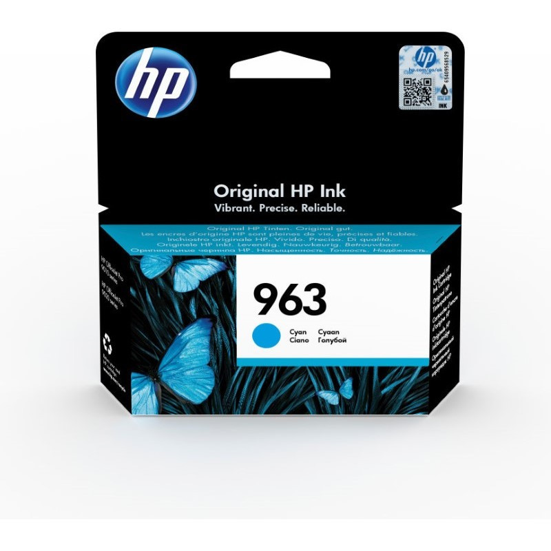 HP 963 Cartouche d'encre cyan authentique