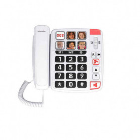 Téléphone Fixe pour Personnes Âgées Swiss Voice Xtra 1110 Blanc 47,99 €