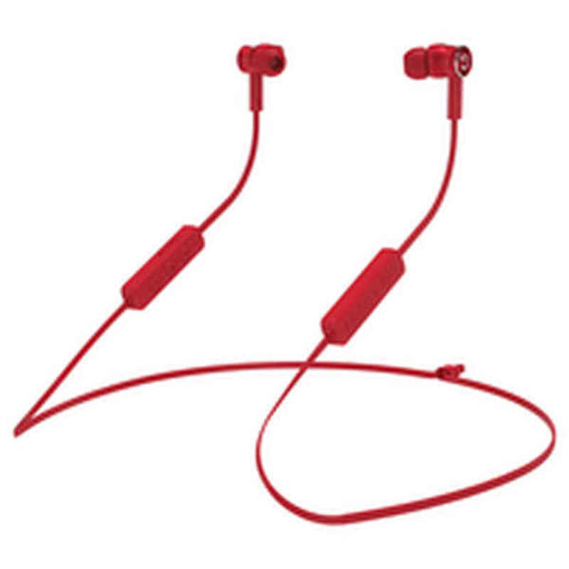 Hiditec AKEN Casque Sans fil Ecouteurs, Minerve Appels/Musique Bluetooth Rouge